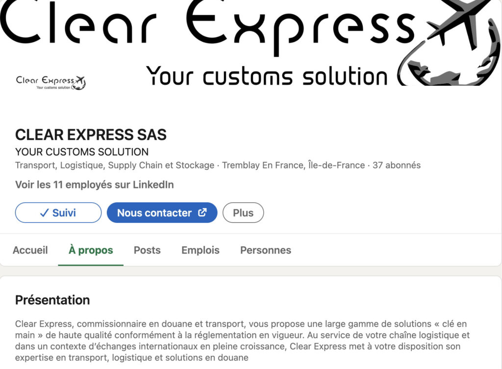 Rejoignez-nous sur LinkedIn 👥 – Clear Express
